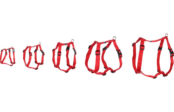 Flamingo Harness H-shape Ziggi Red