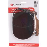 Flamingo Trainings und Schleppleine Ziggi Schwarz