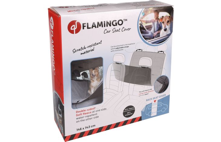 Flamingo Car seat cover Paco Back seat Black & Grey