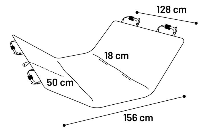 Flamingo Car seat cover Jort Back seat Black