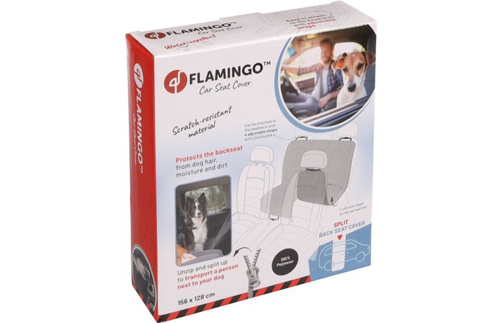 Flamingo Car seat cover Jort Back seat Black