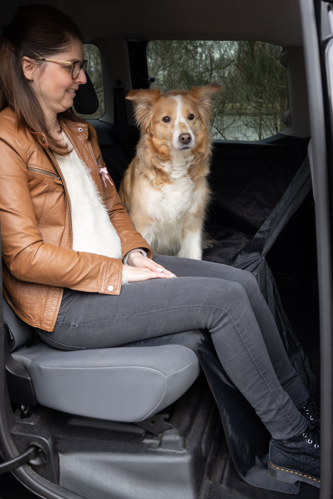 Flamingo Car seat cover Logi Back seat Black