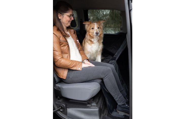 Flamingo Car seat cover Logi Back seat Black