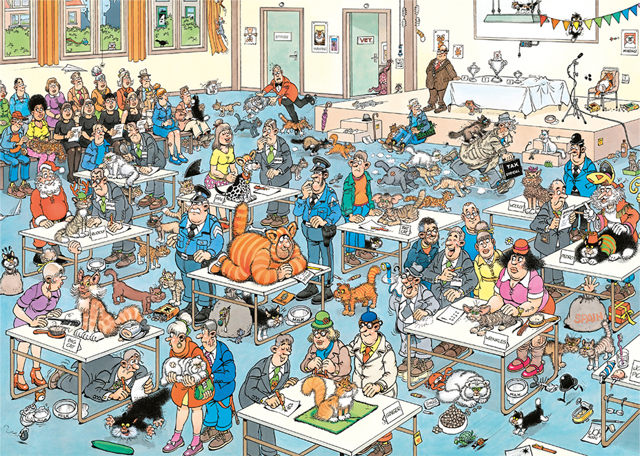 Jumbo Puzzel JvH Kattenshow 1000 09.23
