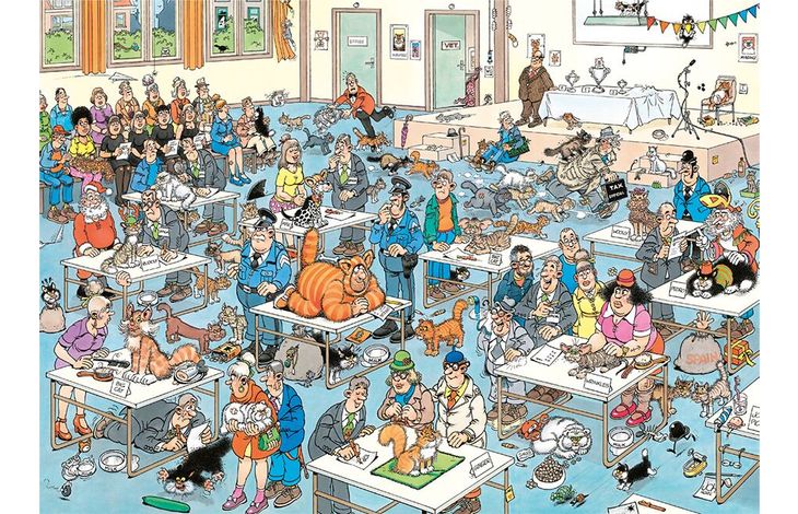 Jumbo Puzzel JvH Kattenshow 1000 09.23