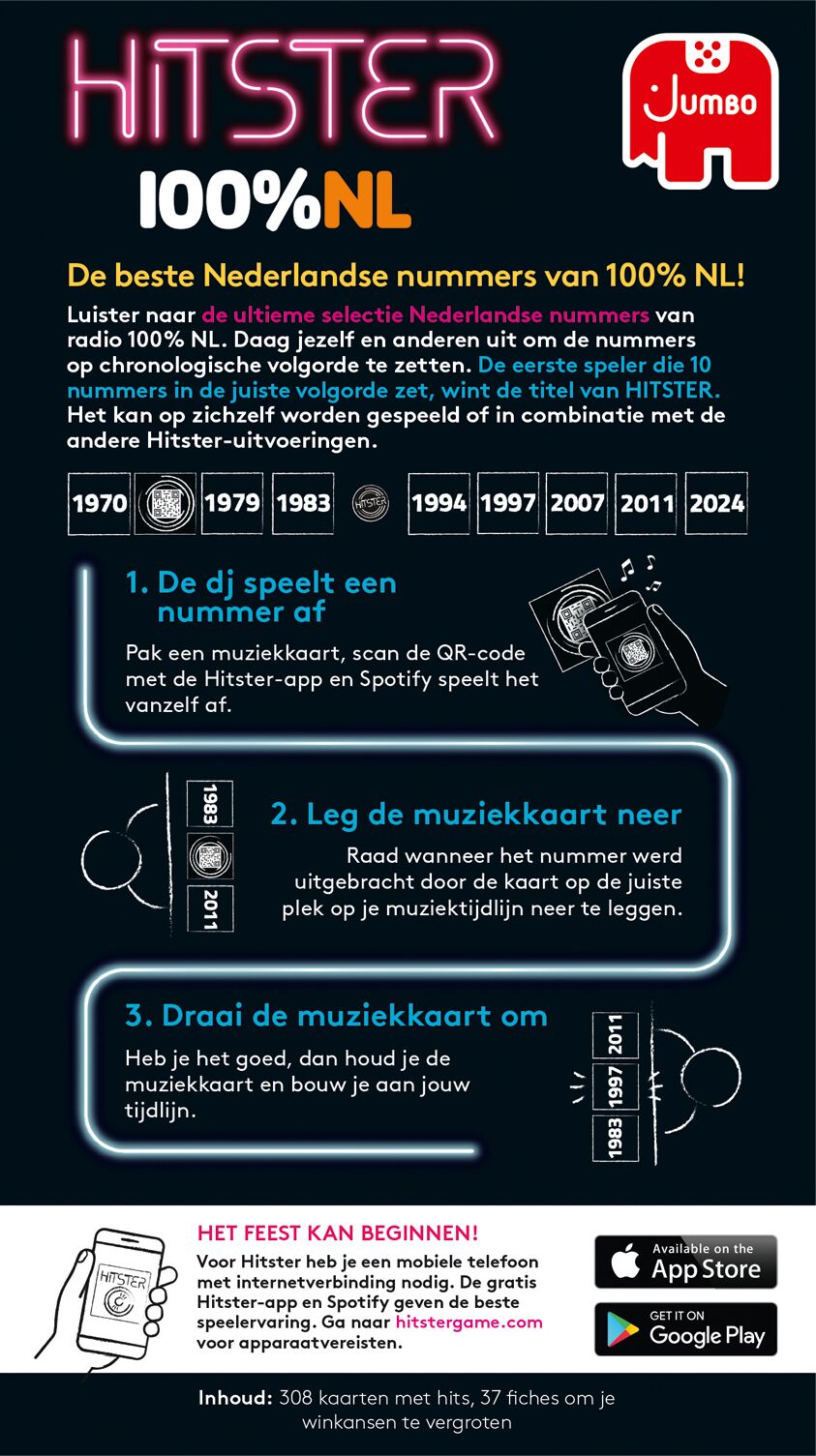 Jumbo Spel Hitster 100% NL