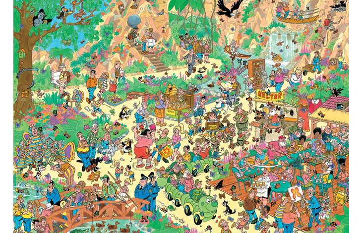 Jumbo Puzzel JvH Vrolijke Fladderaars 2000 09.25