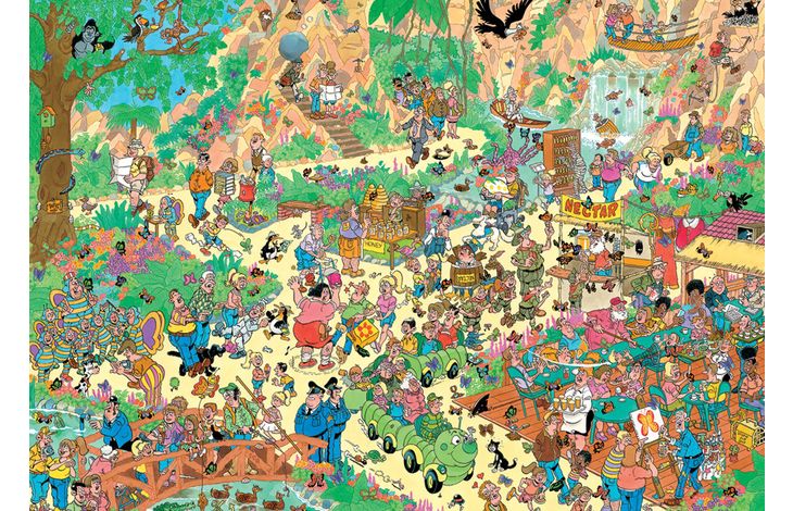 Jumbo Puzzel JvH Vrolijke Fladderaars 2000 09.25