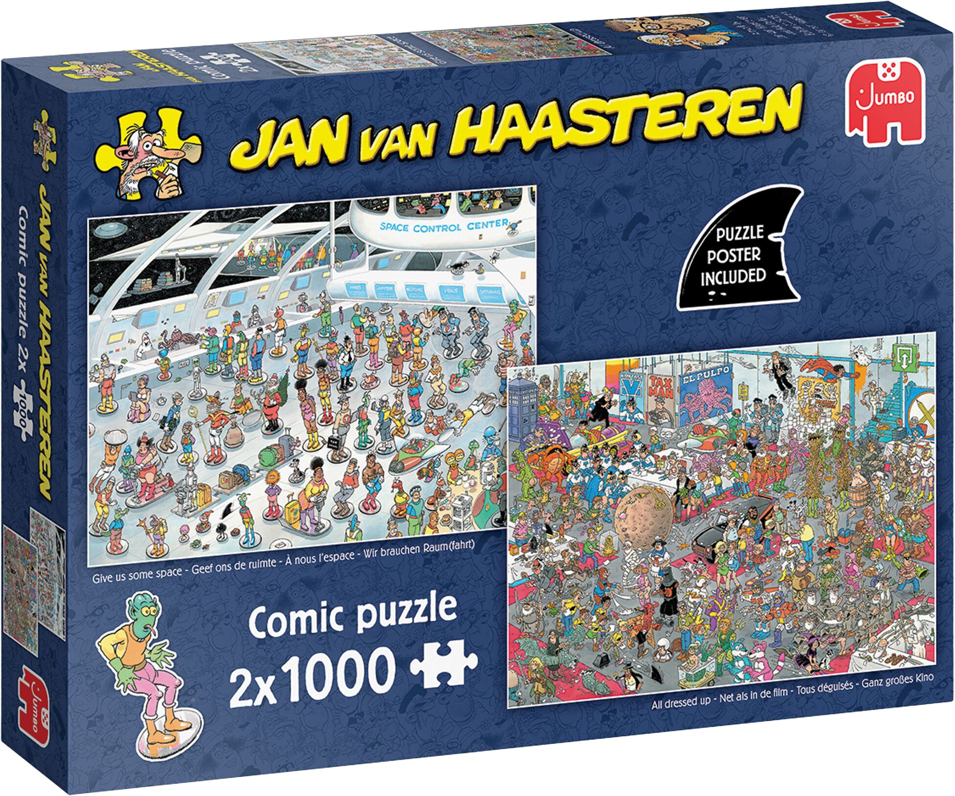 Jumbo Puzzel JvH Geef Ons Ruimte & Net Als In De Film 2x1000 11.25