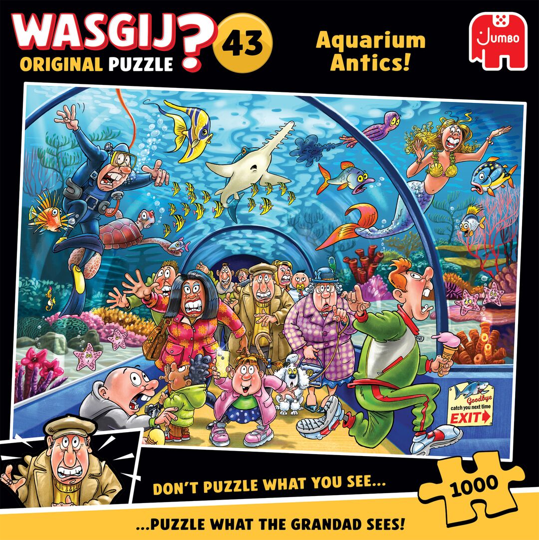 Jumbo Puzzel Wasgij 43 Aquarium Antics! 1000 06.23