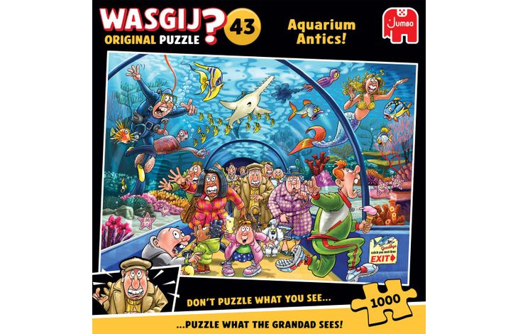 Jumbo Puzzel Wasgij 43 Aquarium Antics! 1000 06.23