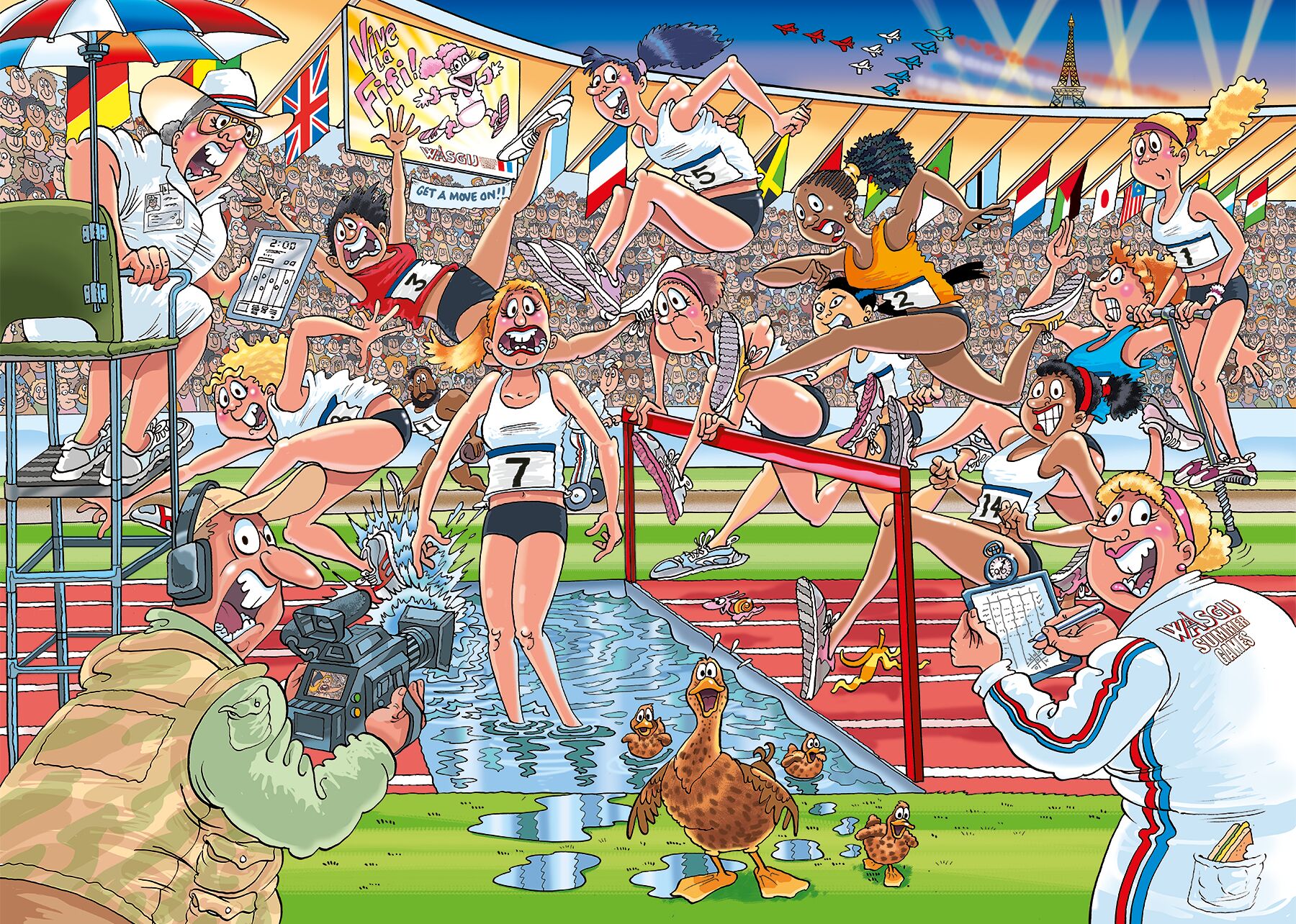 Jumbo Puzzel Wasgij 44 Zomerspelen! 1000 04.24