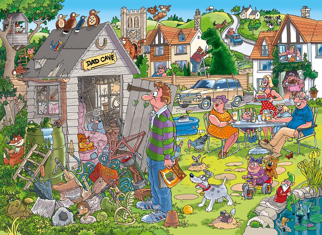 Jumbo Puzzel Wasgij 28 De Mancave Van Pa! 1000 07.24