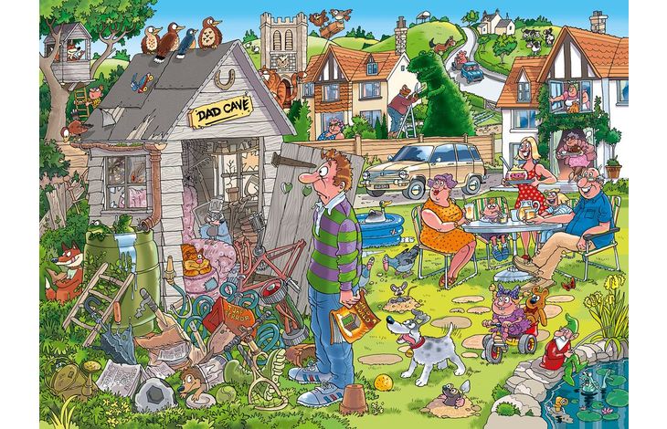 Jumbo Puzzel Wasgij 28 De Mancave Van Pa! 1000 07.24