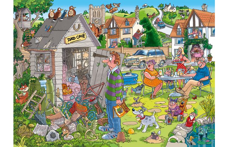 Jumbo Puzzel Wasgij 28 De Mancave Van Pa! 1000 07.24