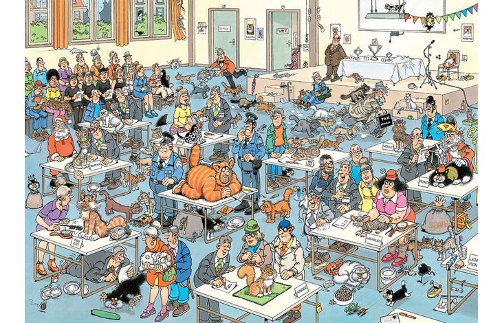 Jumbo Puzzel JvH Kattenshow 1000 09.23