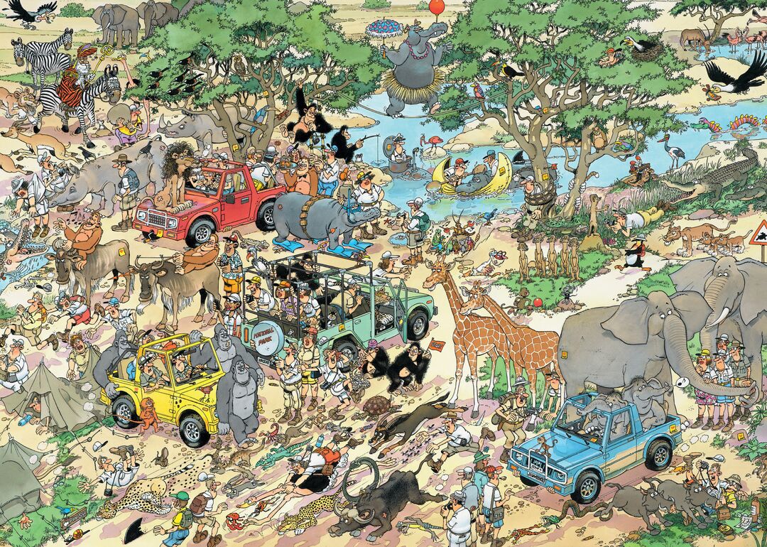 Jumbo Puzzel JvH Safari & Storm 2x1000
