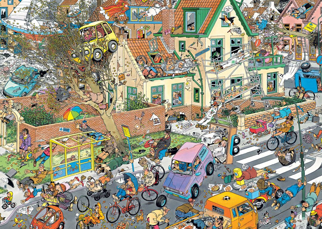 Jumbo Puzzel JvH Safari & Storm 2x1000