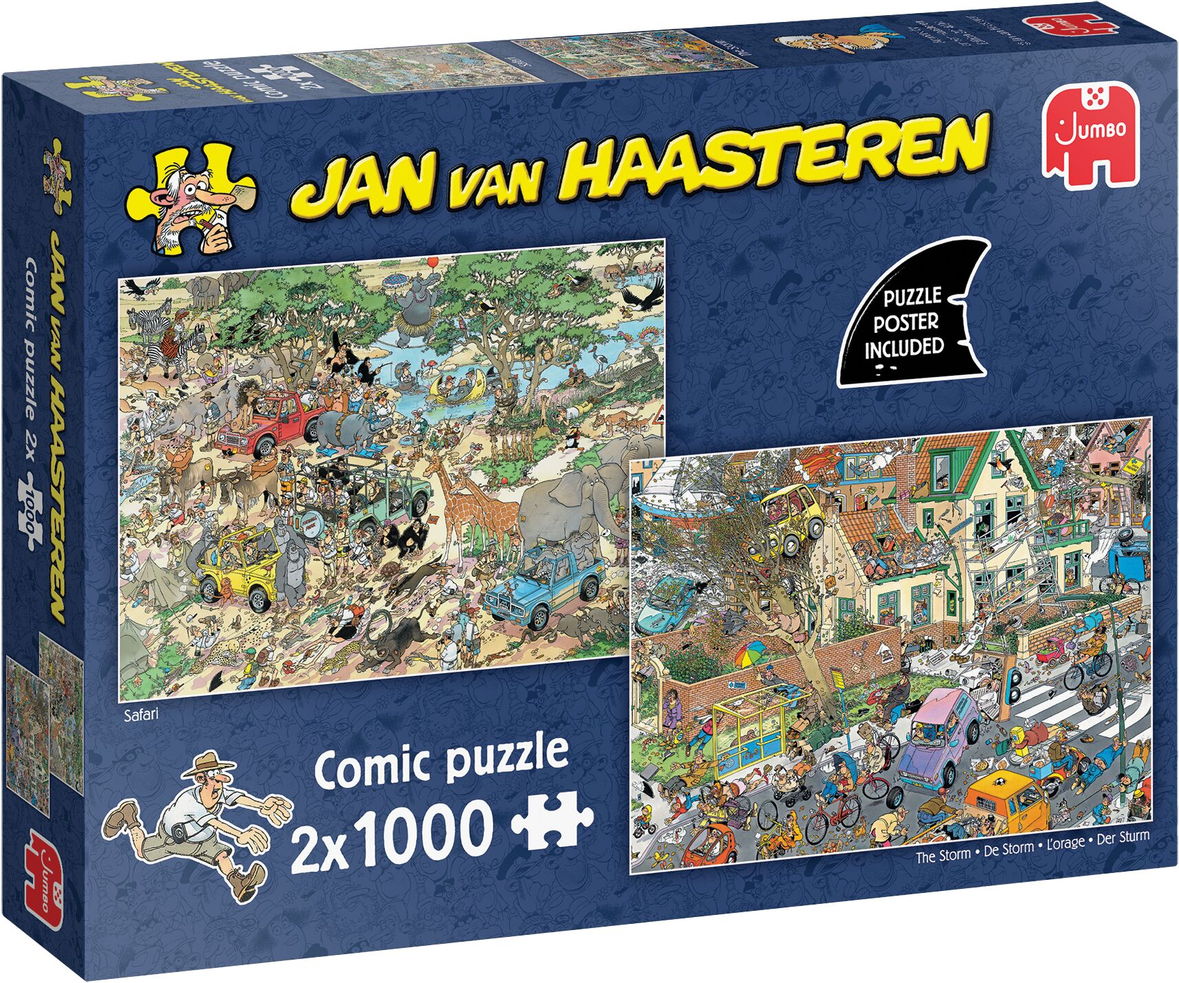 Jumbo Puzzel JvH Safari & Storm 2x1000