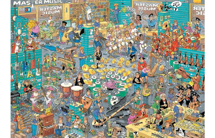 Jumbo Puzzel JvH De Muziekwinkel & Vakantiekriebels 2x1000 10.21