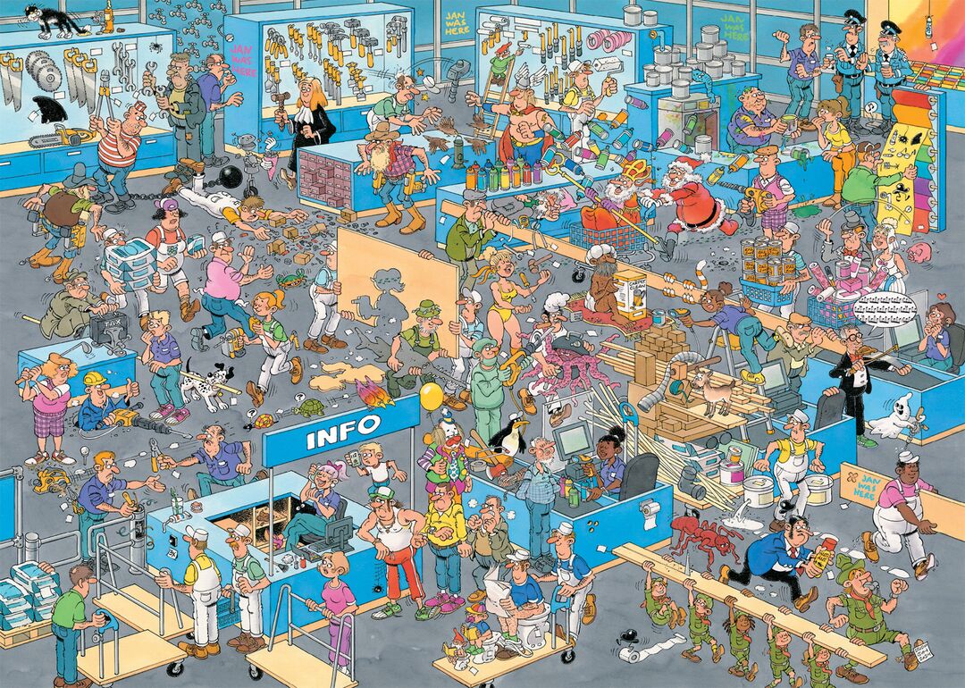 Jumbo Puzzel JvH De Verbouwing & Doe-Het-Zelfwinkel 2x1000 11.24