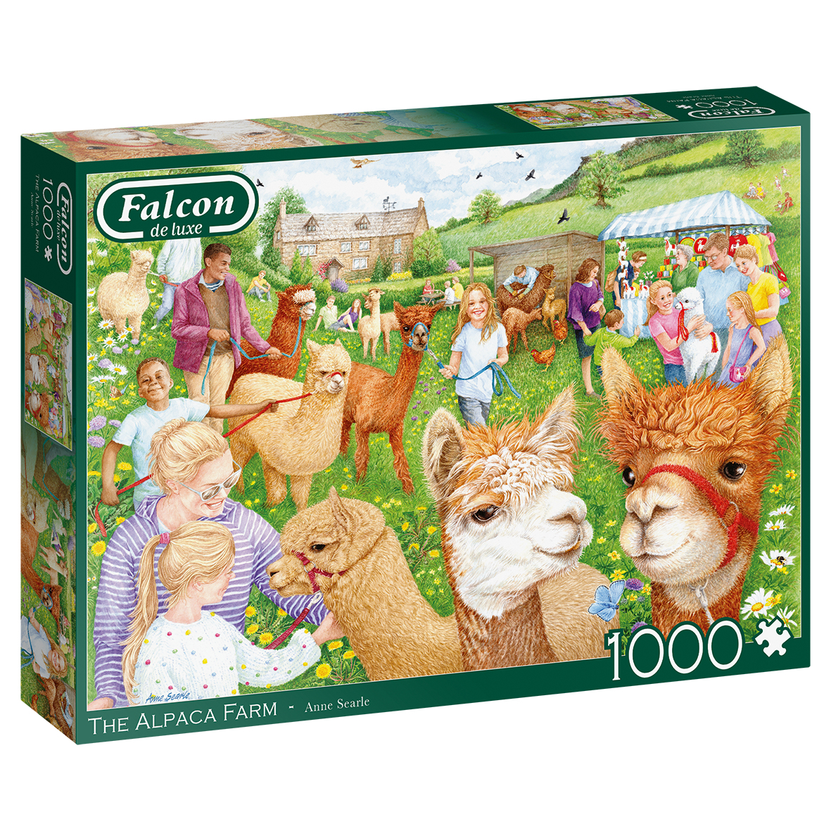 Jumbo Puzzel Falcon The Alpaca Farm 1000