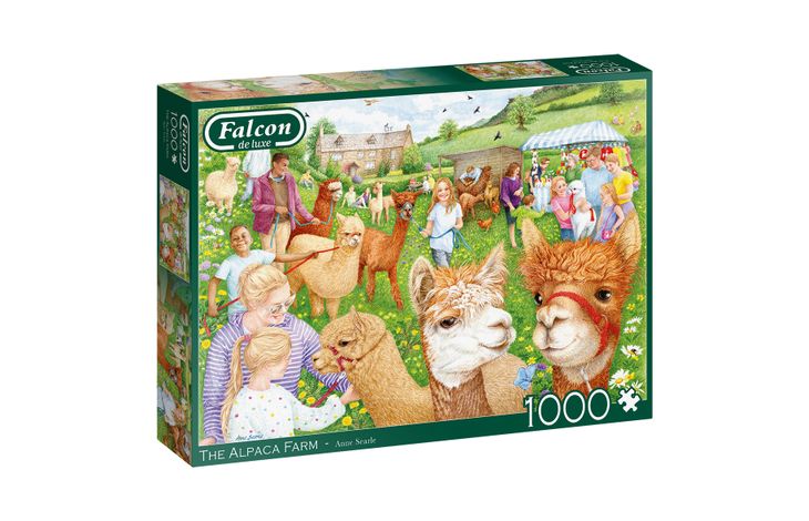 Jumbo Puzzel Falcon The Alpaca Farm 1000