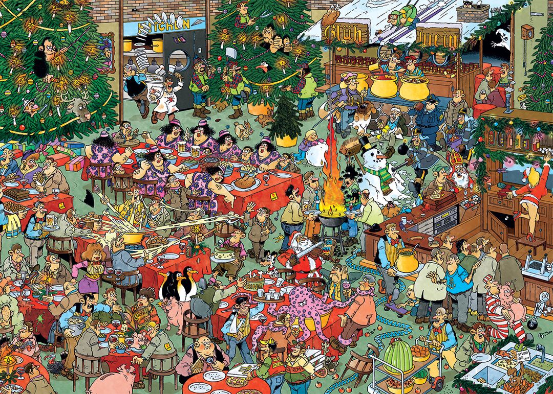 Jumbo Puzzel Xms JvH Christmas Diner 1000