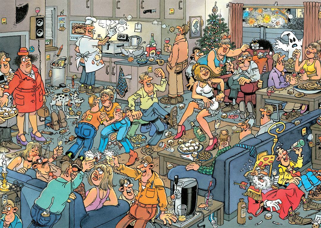 Jumbo Puzzel Xms JvH New Year Party 500