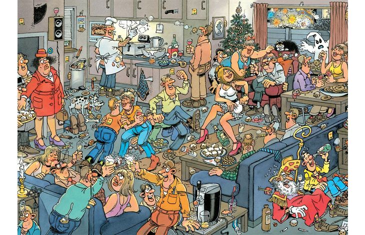 Jumbo Puzzel Xms JvH New Year Party 500