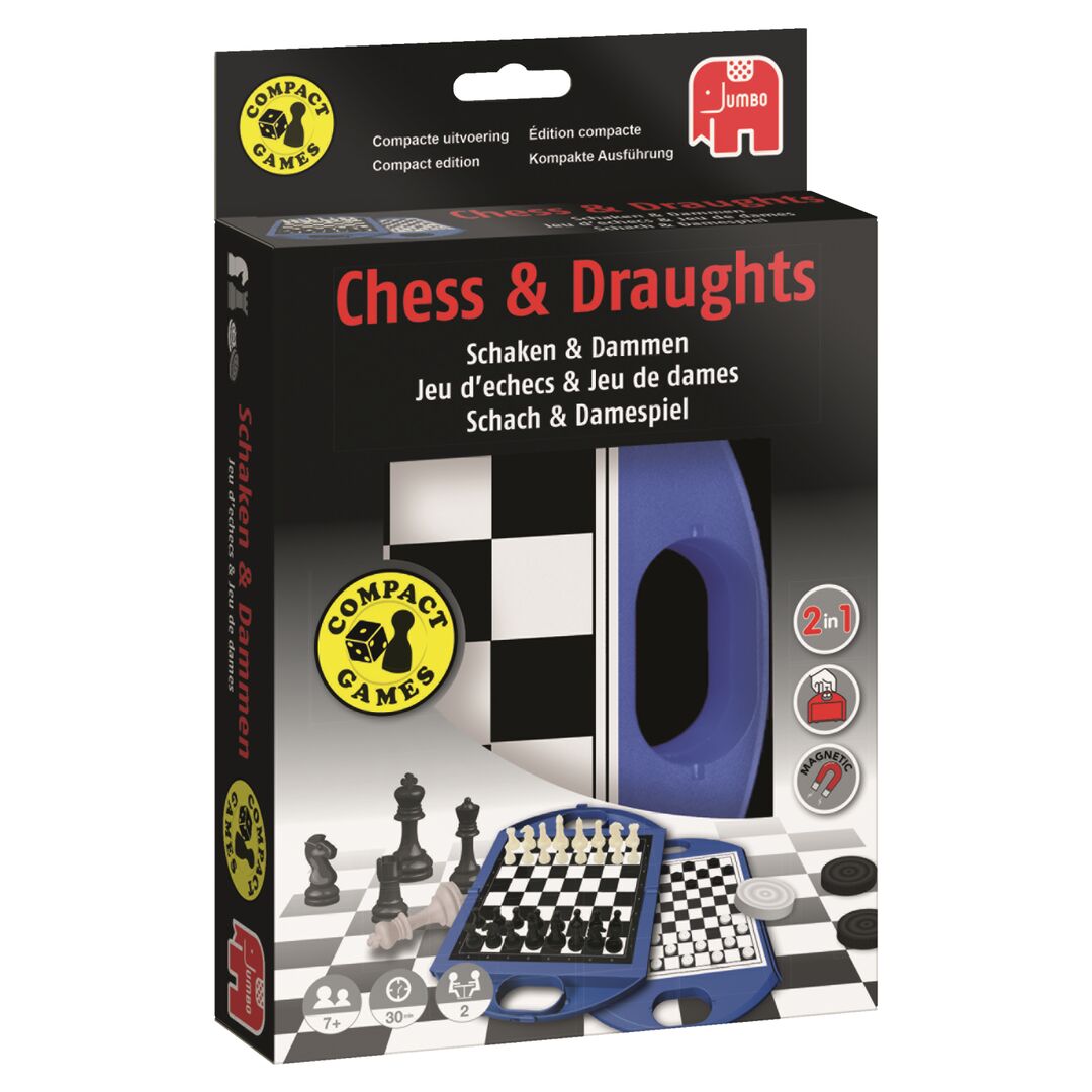 Jumbo Spel Schaken & Dammen Compact