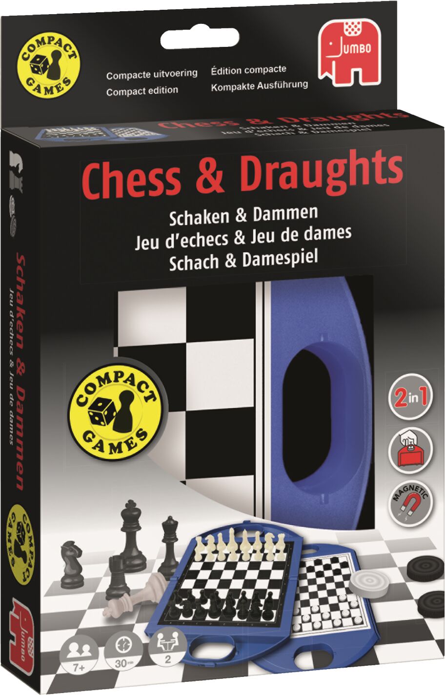 Jumbo Spel Schaken & Dammen Compact