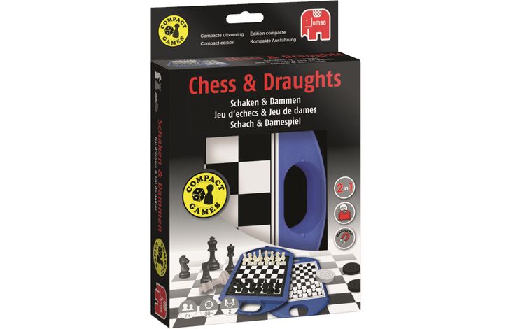 Jumbo Spel Schaken & Dammen Compact