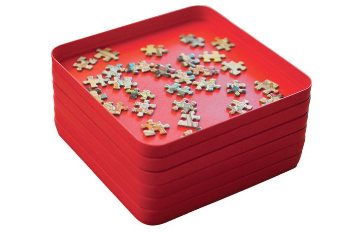 Jumbo Puzzel Sorteerbakjes 6 trays 20x20 cm