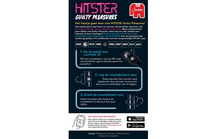 Jumbo Spel Hitster Guilty Pleasures