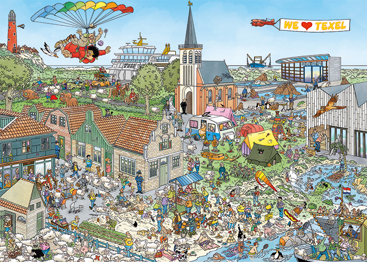 Jumbo Puzzel JvH Texel 1000