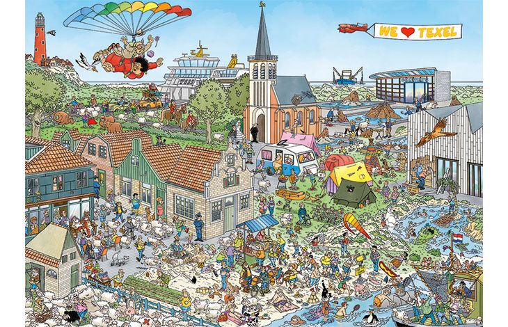 Jumbo Puzzel JvH Texel 1000
