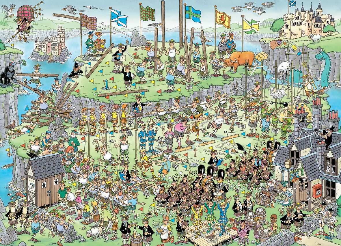 Jumbo Puzzel JvH Highland Games 1000 04.22