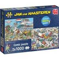 Jumbo Puzzel JvH Verkeerschaos & Ter Land, Ter Zee 2x1000 09.22