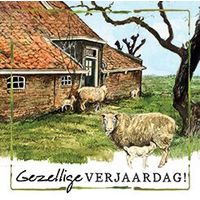 Comello Kaart R. Poortvliet B Gezellige Verjaardag Schapen