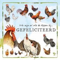 Comello Kaart R. Poortvliet B Als De Kippen Bij
