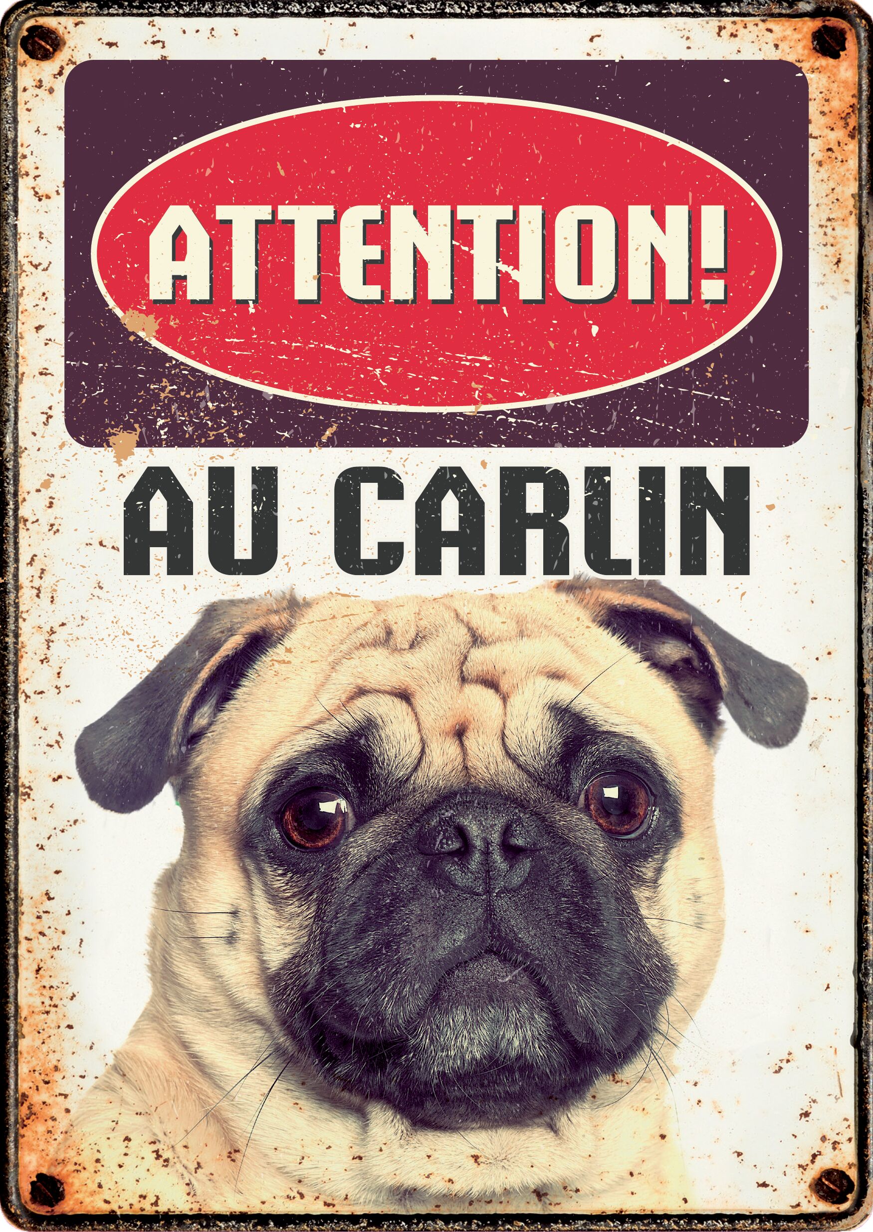 Plenty Gifts Panneau Métallique Carlin