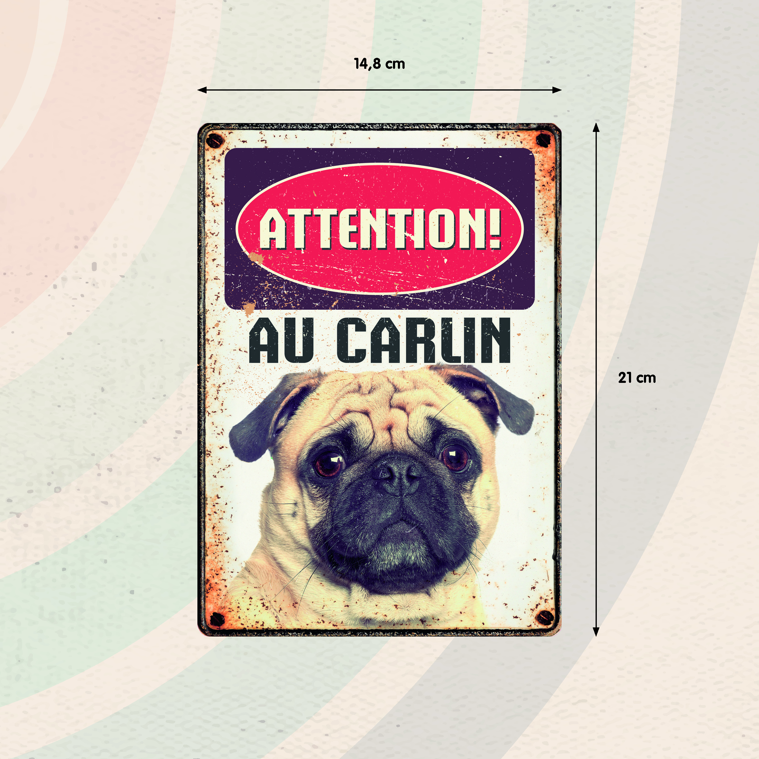 Plenty Gifts Panneau Métallique Carlin