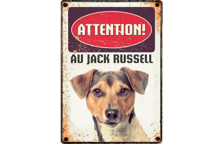 Plenty Gifts Panneau Métallique Jack Russell