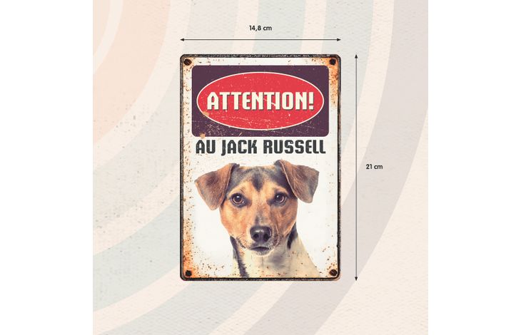 Plenty Gifts Panneau Métallique Jack Russell