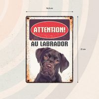 Plenty Gifts Panneau Métallique Labrador