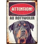 Panneau Métallique Rottweiler