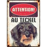 Panneau Métallique Teckel