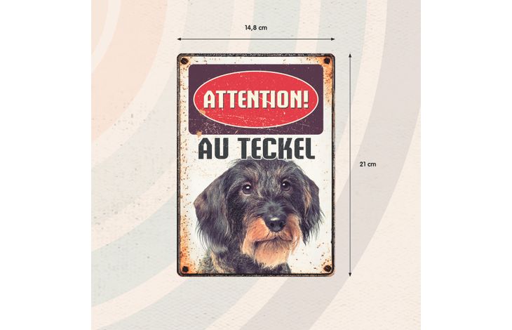 Plenty Gifts Panneau Métallique Teckel