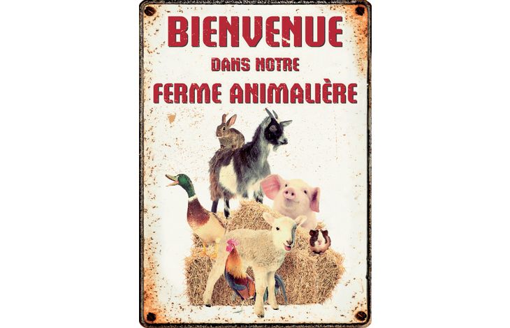 Plenty Gifts Panneau Métallique Ferme